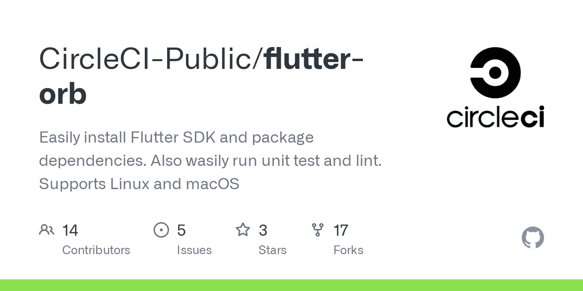GitHub - CircleCI-Public/flutter-orb